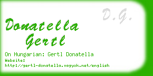donatella gertl business card